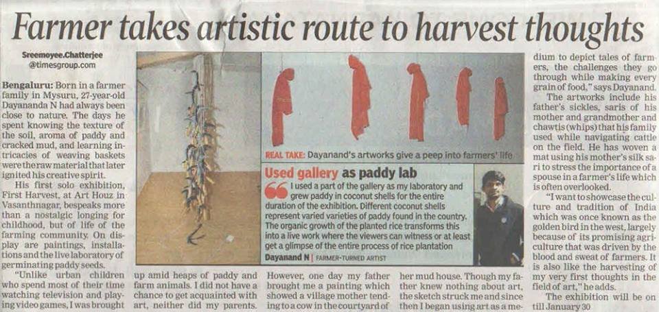 Farmer takes artistic route to harvest thoughts